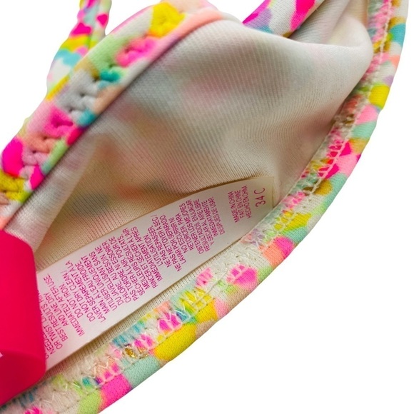 ⚡️ LAST CHANCE MARKDOWN !⭐️✨VICTORIA’S SECRET Swim Top Bikini 34C Pink Neon - Picture 8 of 11